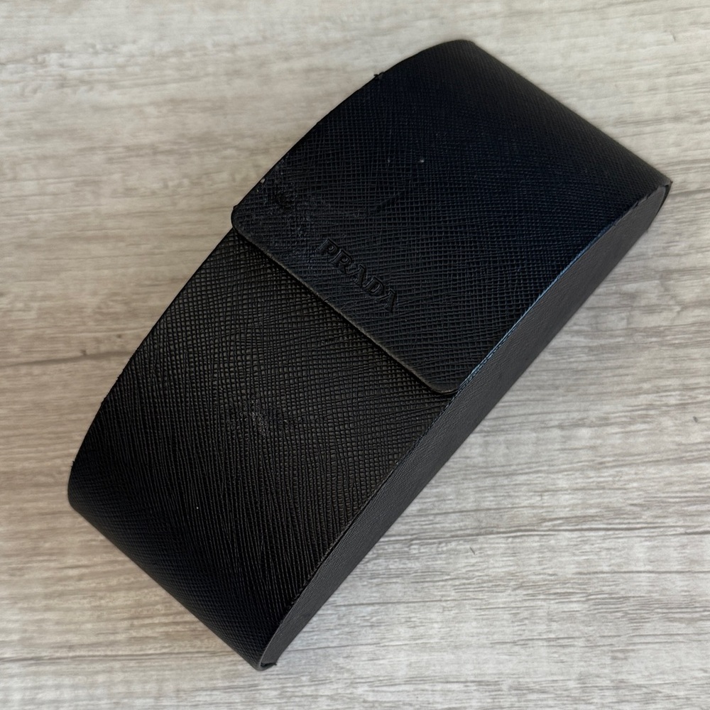 Prada Black Saffiano Hard Sunglasses Glasses Case
